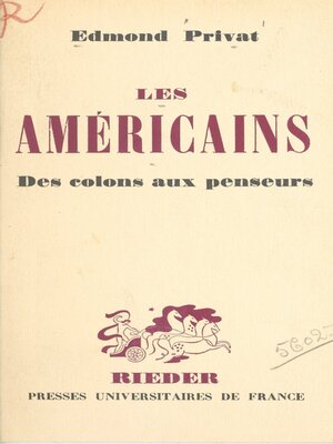cover image of Les américains